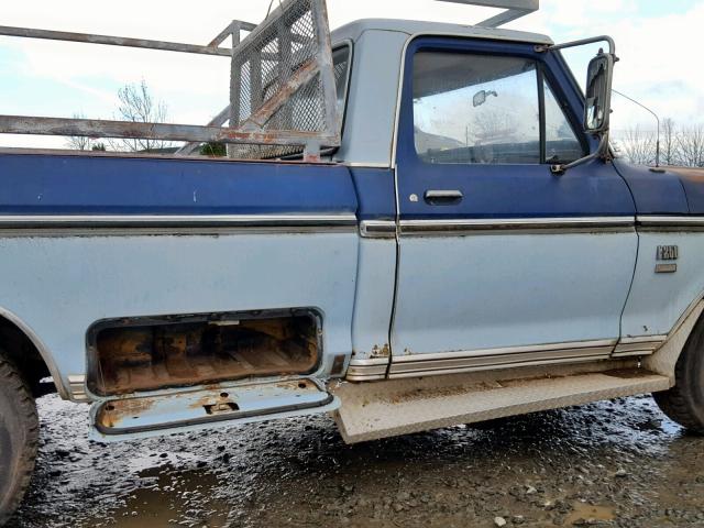 F25MRU84962 - 1974 FORD RANGER BLUE photo 9