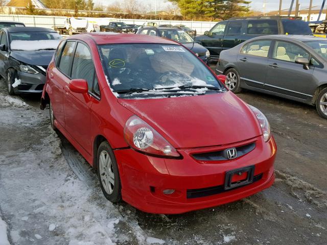 JHMGD38618S059280 - 2008 HONDA FIT SPORT RED photo 1