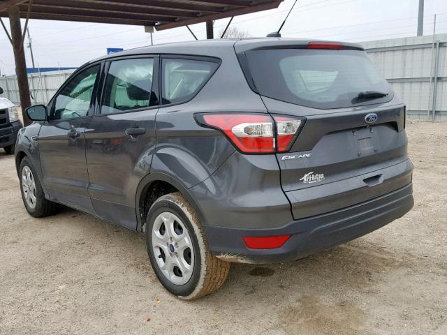 1FMCU0F71HUE35230 - 2017 FORD ESCAPE S GRAY photo 3