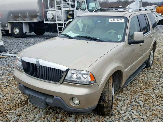 5LMEU68HX4ZJ49677 - 2004 LINCOLN AVIATOR 金色 照片 2