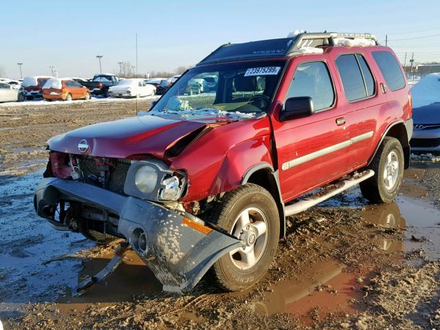 5N1ED28T82C572256 - 2002 NISSAN XTERRA XE RED photo 2