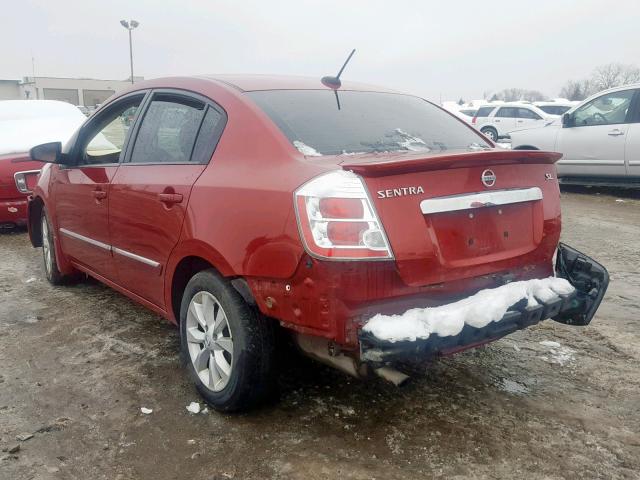 3N1AB6AP2CL675811 - 2012 NISSAN SENTRA 2.0 RED photo 3