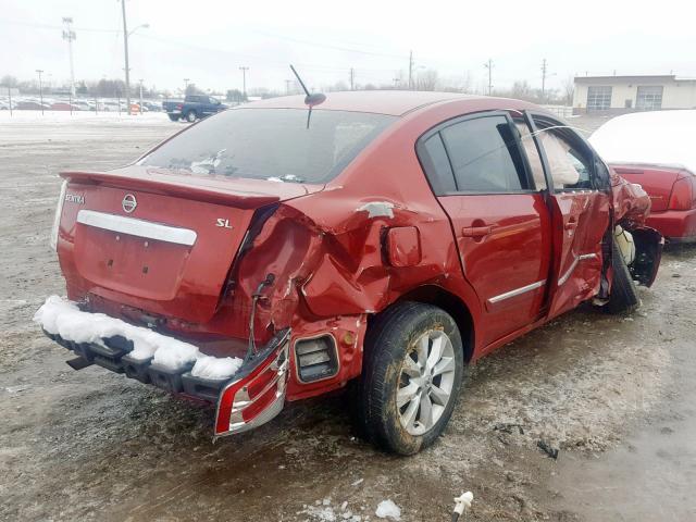 3N1AB6AP2CL675811 - 2012 NISSAN SENTRA 2.0 RED photo 4