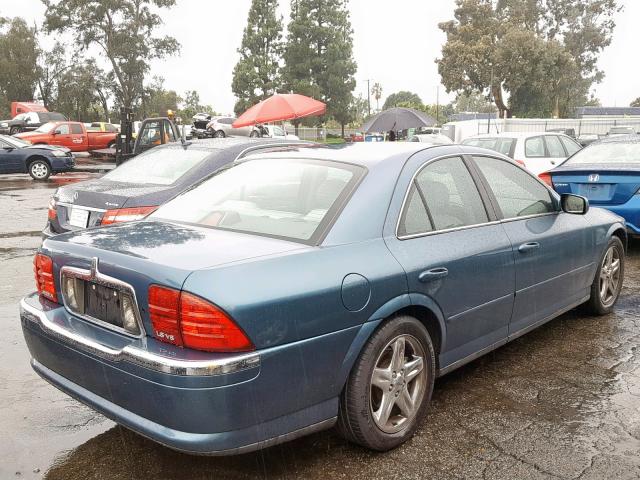 1LNHM87A42Y674124 - 2002 LINCOLN LS أزرق صورة 4