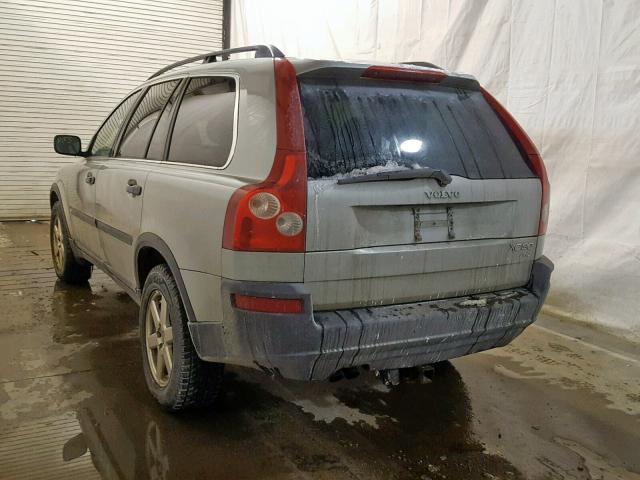 YV1CZ59H341082891 - 2004 VOLVO XC90 GRAY photo 3