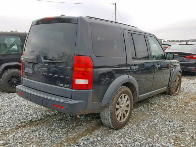 SALAE25448A448513 - 2008 LAND ROVER LR3 SE BLACK photo 4