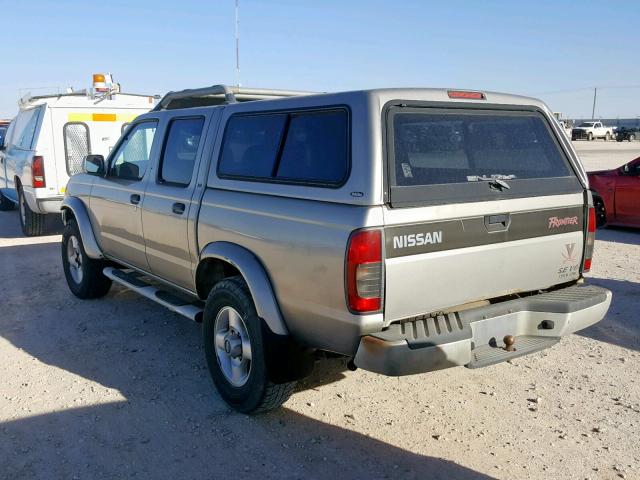 1N6ED27T1YC381743 - 2000 NISSAN FRONTIER C SILVER photo 3