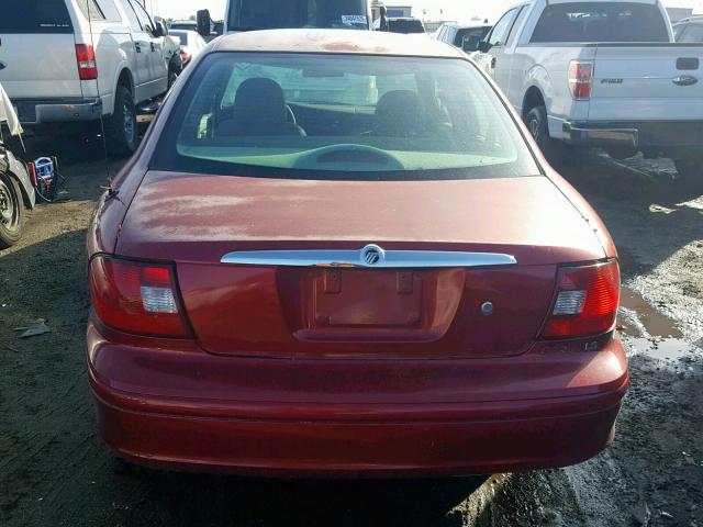 1MEFM53U51A621223 - 2001 MERCURY SABLE LS RED photo 10