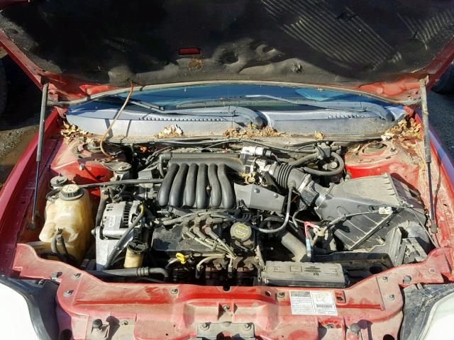 1MEFM53U51A621223 - 2001 MERCURY SABLE LS RED photo 7