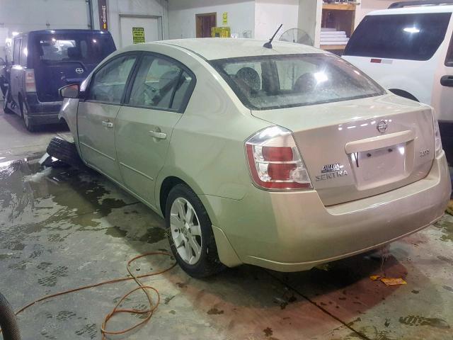 3N1AB61E27L717270 - 2007 NISSAN SENTRA 2.0 TAN photo 3