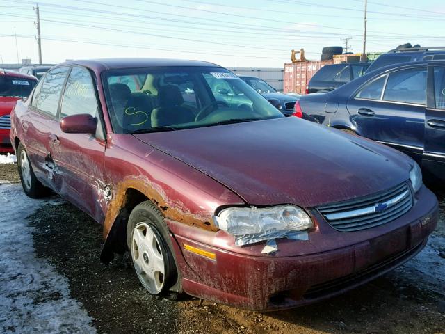 1G1NE52J816259658 - 2001 CHEVROLET MALIBU LS BURGUNDY photo 1