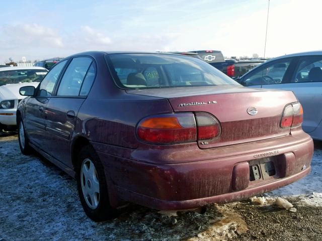 1G1NE52J816259658 - 2001 CHEVROLET MALIBU LS BURGUNDY photo 3