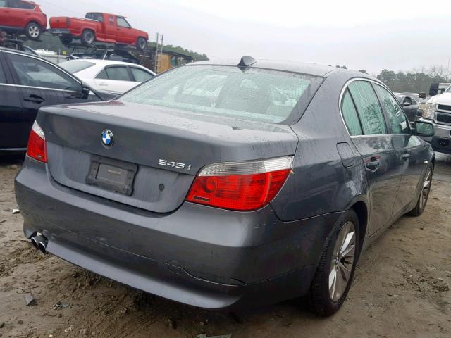 WBANB33565B115719 - 2005 BMW 545 I GRAY photo 4