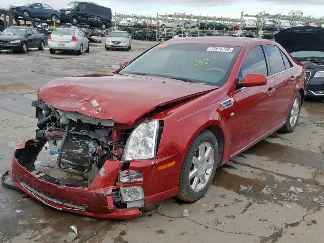 1G6DZ67A980166296 - 2008 CADILLAC STS RED photo 2