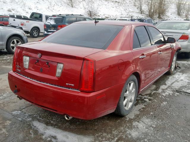 1G6DZ67A980166296 - 2008 CADILLAC STS RED photo 4