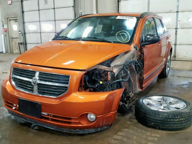 1B3CB8HB9BD214865 - 2011 DODGE CALIBER RU ORANGE photo 2