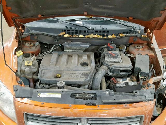 1B3CB8HB9BD214865 - 2011 DODGE CALIBER RU ORANGE photo 7