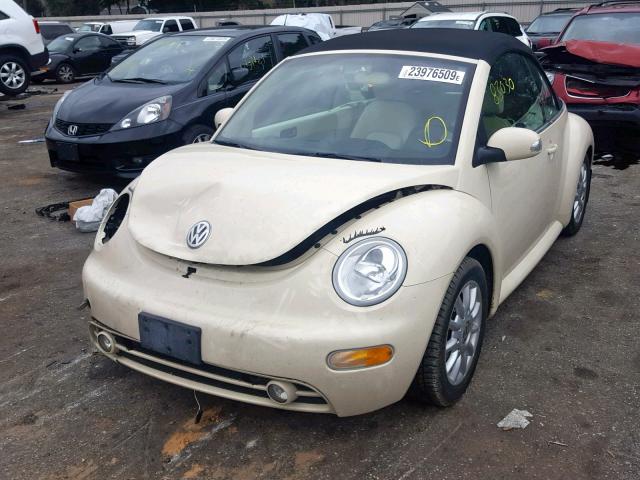 3VWCM31Y55M315126 - 2005 VOLKSWAGEN NEW BEETLE თეთრი ფოტო 2