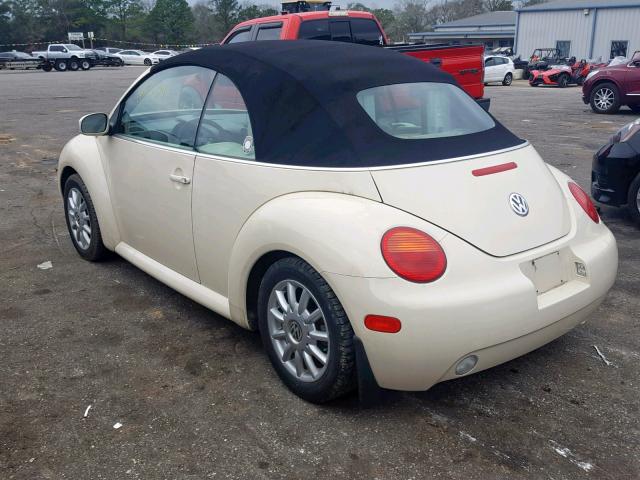 3VWCM31Y55M315126 - 2005 VOLKSWAGEN NEW BEETLE თეთრი ფოტო 3