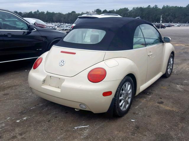 3VWCM31Y55M315126 - 2005 VOLKSWAGEN NEW BEETLE თეთრი ფოტო 4