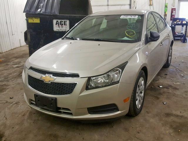 1G1PA5SH7E7237457 - 2014 CHEVROLET CRUZE LS GOLD photo 2