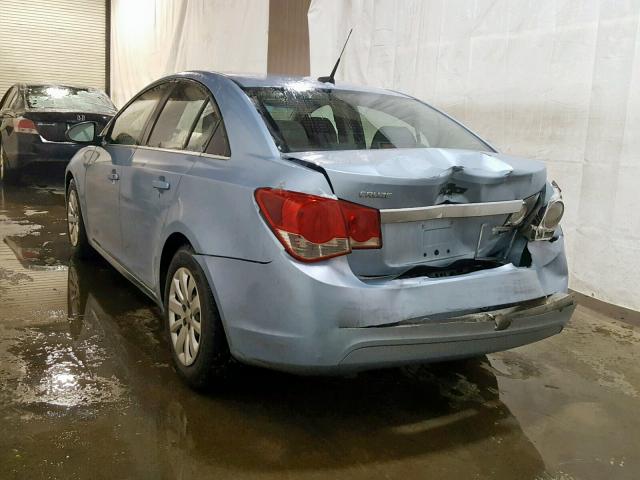 1G1PC5SH9B7292613 - 2011 CHEVROLET CRUZE LS BLUE photo 3