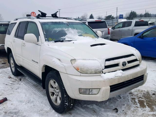 JTEBU14R848020687 - 2004 TOYOTA 4RUNNER SR WHITE photo 1