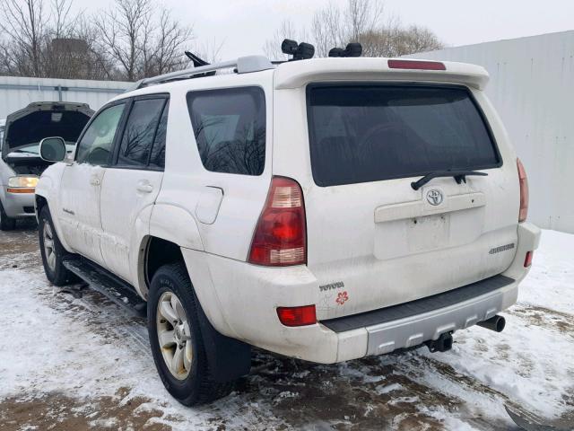 JTEBU14R848020687 - 2004 TOYOTA 4RUNNER SR WHITE photo 3