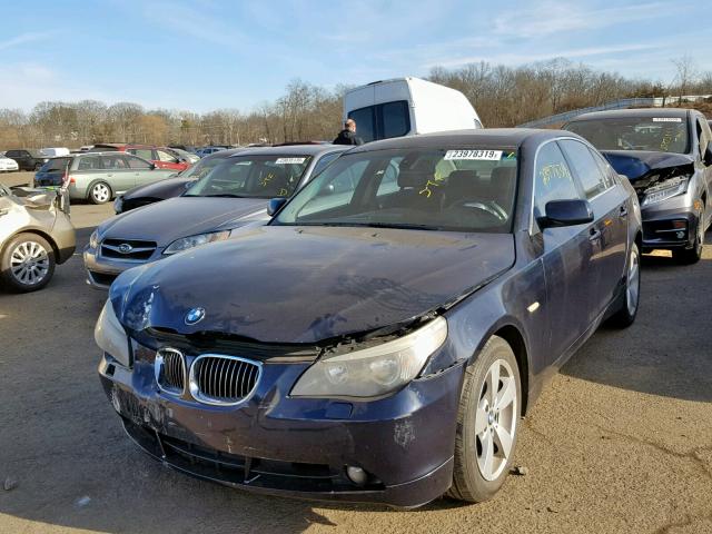 WBANF335X7CW69430 - 2007 BMW 525 XI BLUE photo 2