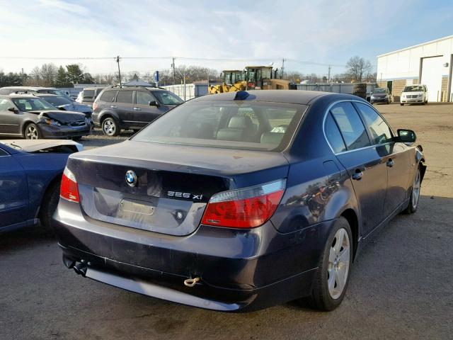 WBANF335X7CW69430 - 2007 BMW 525 XI BLUE photo 4