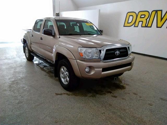 5TEJU62NX6Z313571 - 2006 TOYOTA TACOMA DOU BEIGE photo 1