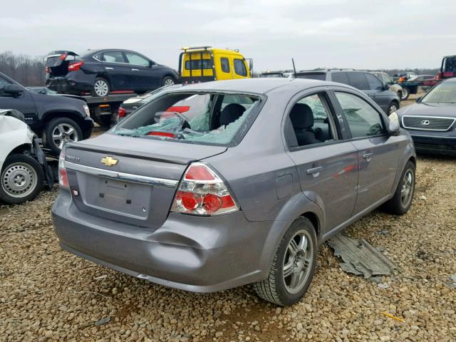 KL1TD5DE3BB230618 - 2011 CHEVROLET AVEO LS GRAY photo 4