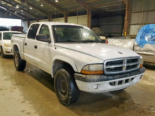 1D7HG38N74S594134 - 2004 DODGE DAKOTA QUA WHITE photo 1