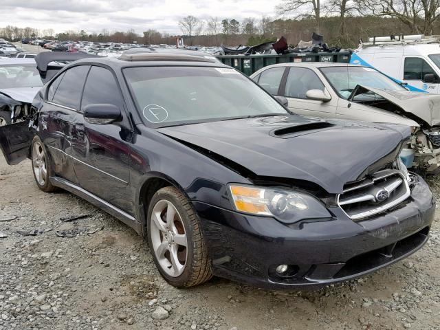 4S3BL676056225648 - 2005 SUBARU LEGACY GT BLACK photo 1