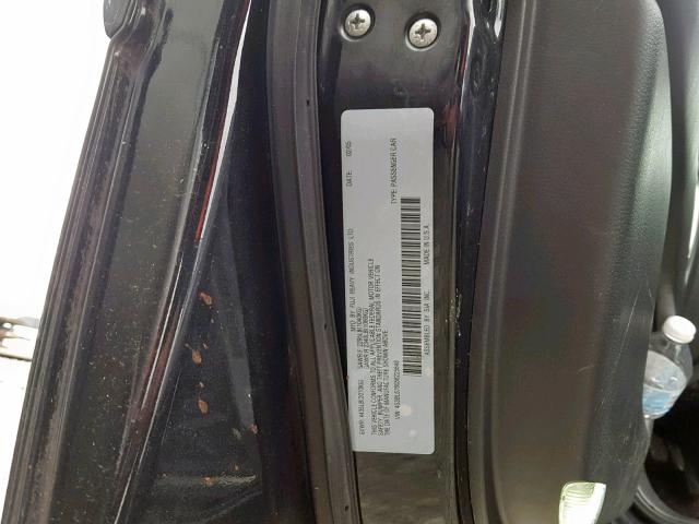 4S3BL676056225648 - 2005 SUBARU LEGACY GT BLACK photo 10