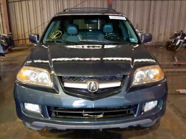 2HNYD18975H529300 - 2005 ACURA MDX TOURIN GREEN photo 9