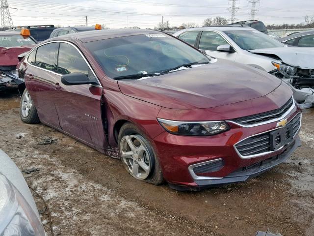 1G1ZB5STXGF329343 - 2016 CHEVROLET MALIBU LS RED photo 1