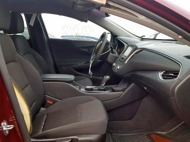 1G1ZB5STXGF329343 - 2016 CHEVROLET MALIBU LS RED photo 5