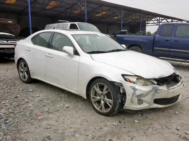 JTHBF5C20A2097206 - 2010 LEXUS IS 250 WHITE photo 1