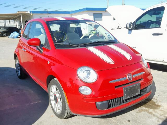 3C3CFFARXCT187867 - 2012 FIAT 500 POP RED photo 1