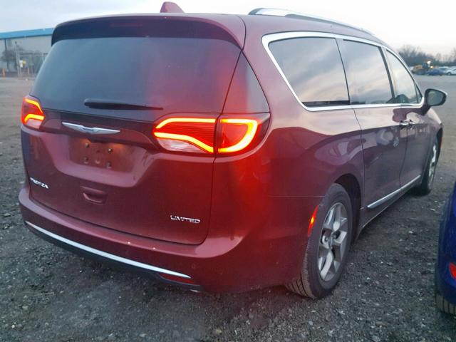 2C4RC1GG2JR258180 - 2018 CHRYSLER PACIFICA L RED photo 4