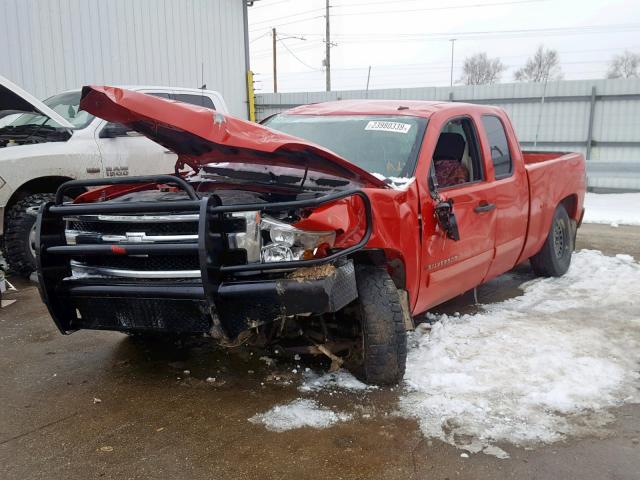 1GCEK19078Z178634 - 2008 CHEVROLET SILVERADO RED photo 2