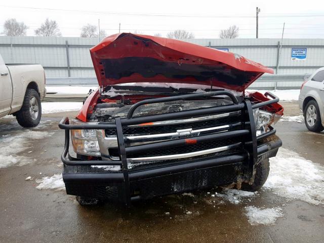 1GCEK19078Z178634 - 2008 CHEVROLET SILVERADO RED photo 9