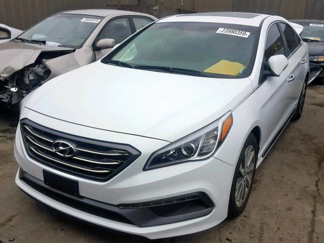 5NPE34AF5HH478503 - 2017 HYUNDAI SONATA SPO WHITE photo 2