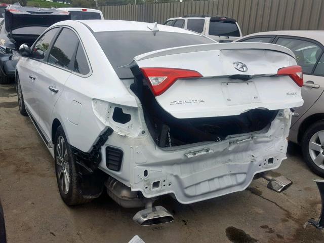 5NPE34AF5HH478503 - 2017 HYUNDAI SONATA SPO WHITE photo 3