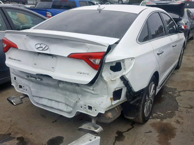 5NPE34AF5HH478503 - 2017 HYUNDAI SONATA SPO WHITE photo 4