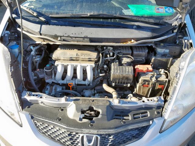 JHMGE8H45AC036108 - 2010 HONDA FIT SPORT GRAY photo 7