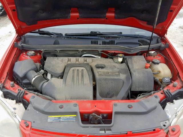 1G2AL18F777227962 - 2007 PONTIAC G5 RED photo 7