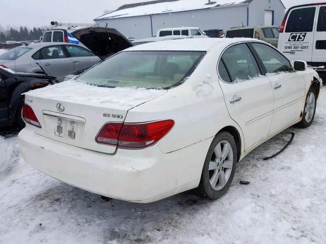 JTHBA30G355064417 - 2005 LEXUS ES 330 WHITE photo 4