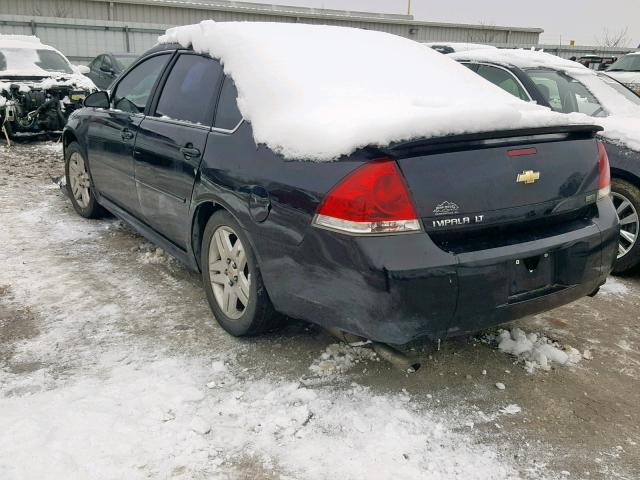 2G1WB5E34C1110782 - 2012 CHEVROLET IMPALA LT BLACK photo 3